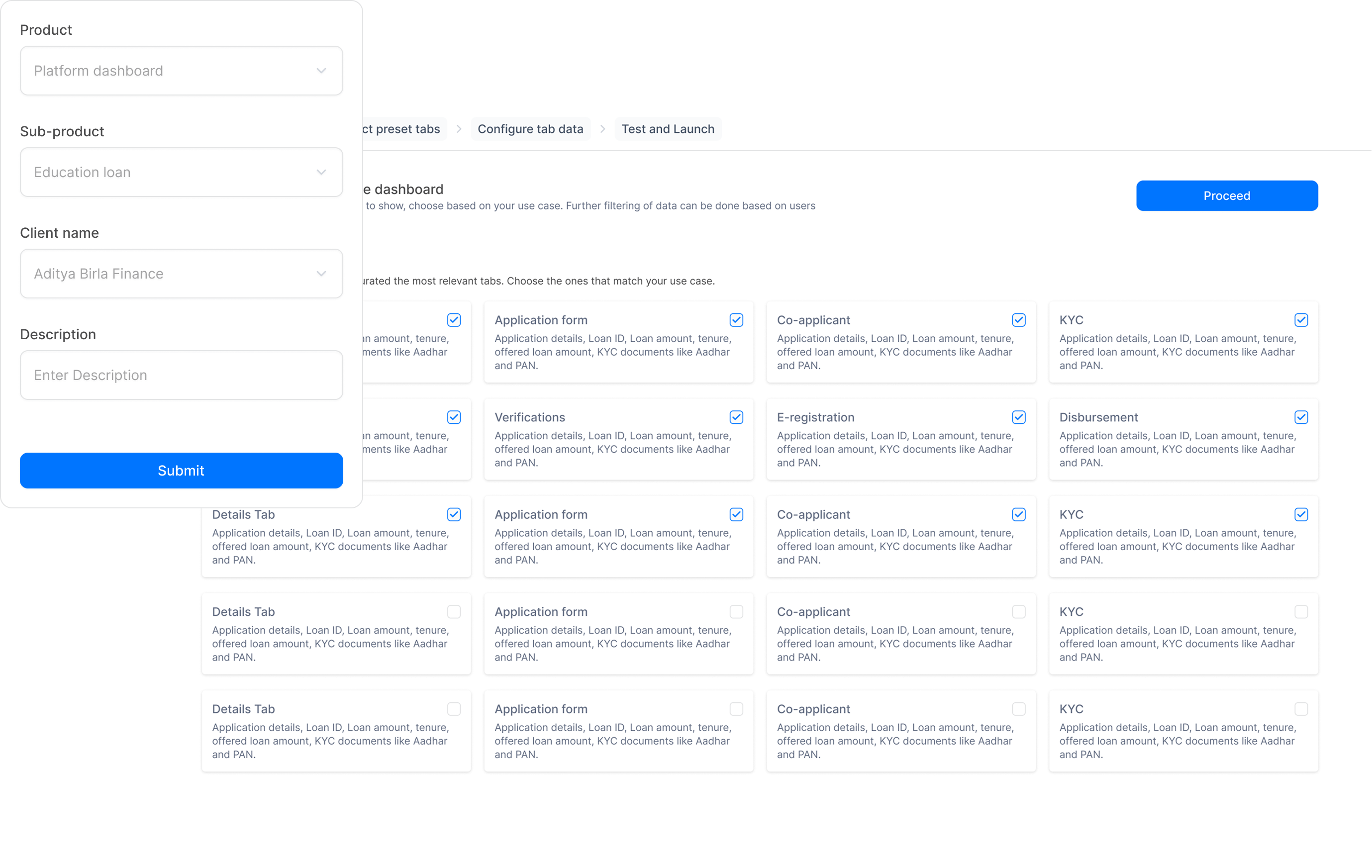 Core Onboarding Engine Interface